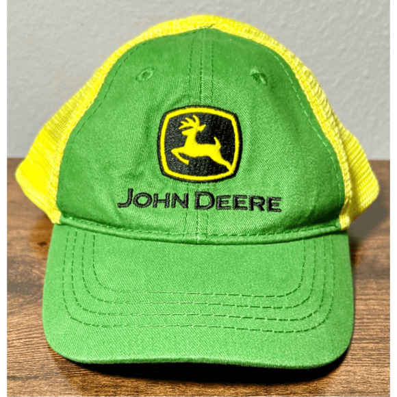 John Deere Toddler Tractors Farm Green & Yellow SnapBack Hat - Picture 3 of 8